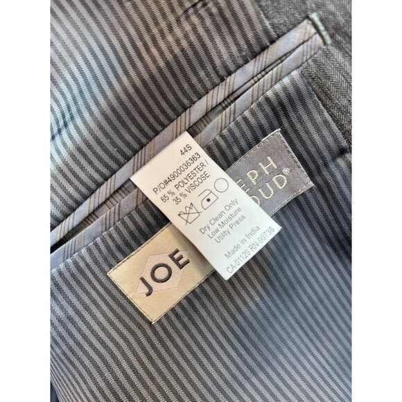 Joseph Abboud Men's Two Button Blazer Jacket Stretch Size 44S Gray Long Sleeve - Picture 4 of 16